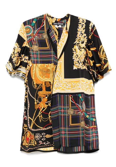 Black graphic-print shirt Junya watanabe - women JUNYA WATANABE | JOB0082